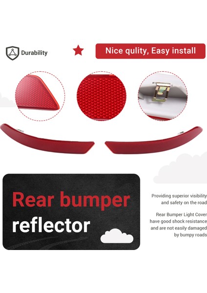 Araba Arka Tampon Reflektörleri Işık Kapağı 63147210587 63147210588 Bmw 6 Serisi F06 F12 F13 (Yurt Dışından) indirimleri