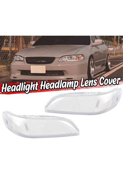 Sağ Araba Far Lens Kapağı Kafası Işık Lambası Lambası Honda Accord 1998-2002 Için Ön Işık Kabuğu (Yurt Dışından) indirimleri