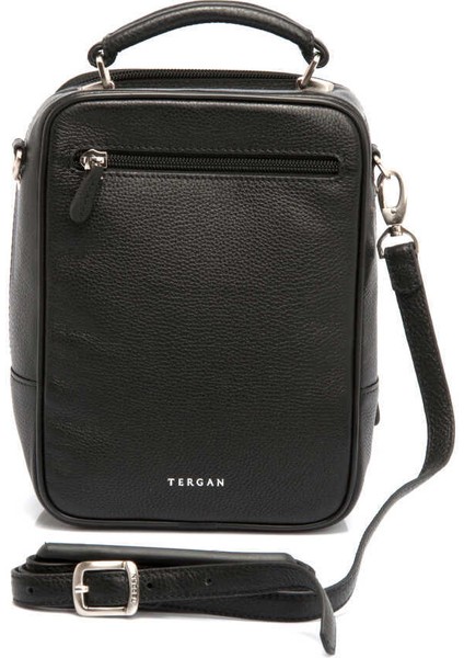 Siyah Hakiki Deri Erkek Çapraz Askılı Çanta - S1AC00002923-A6F