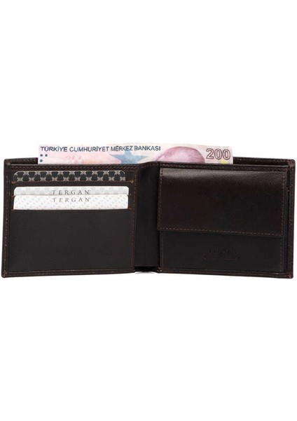 Kahve Hakiki Deri Erkek Cüzdan - S1CE00001483-A98