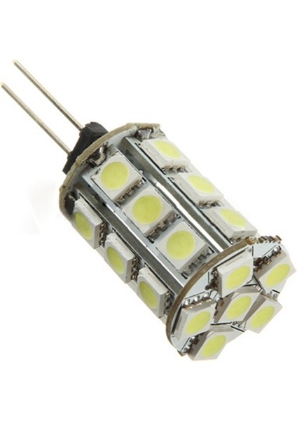 10X G4 5050 Smd 24 LED Işık Saf Beyaz Araba Deniz Ampulü (Yurt Dışından)