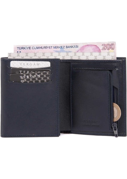 Lacivert Hakiki Deri Erkek Cüzdan - S1CE00001430-H86 indirimleri