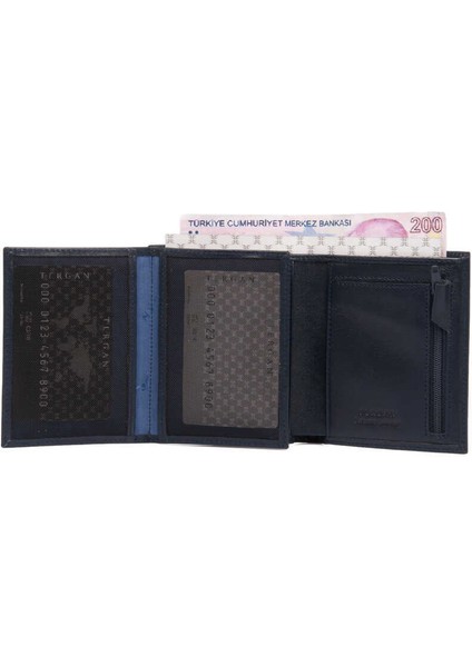 Lacivert Hakiki Deri Erkek Cüzdan - S1CE00001430-H86