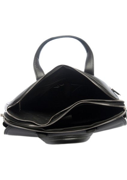 Siyah Hakiki Deri Erkek Evrak Çantası - S1EV00021388-A41 fırsatları