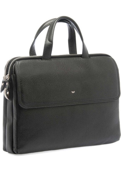 Siyah Hakiki Deri Erkek Evrak Çantası - S1EV00021388-A41