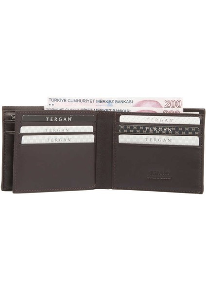 Kahve Hakiki Deri Erkek Cüzdan - S1CE00001588-D38