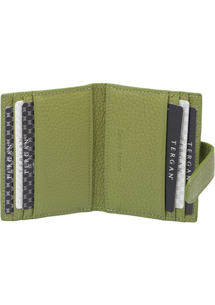 Yeşil Hakiki Deri Erkek Kredi Kartlık - S1KK00001617-G8Z