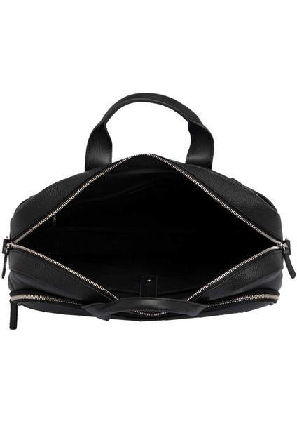 Siyah Hakiki Deri Erkek Evrak Çantası - S1EV00021411-D3H