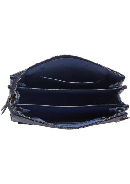 Lacivert Hakiki Deri Erkek El Çantası - S1PC00021239-X86