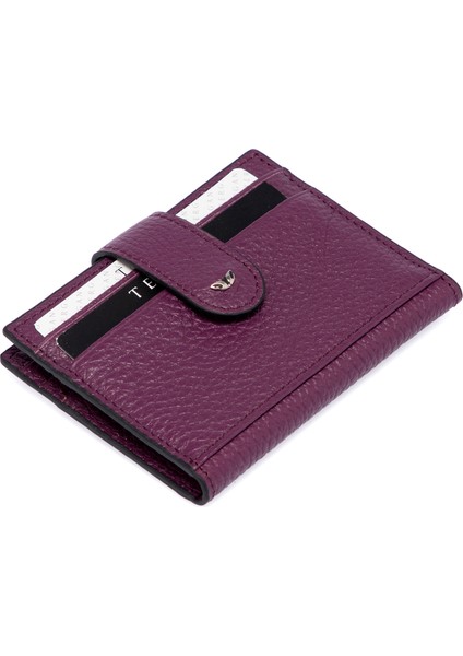Mor Hakiki Deri Erkek Kredi Kartlık - S1KK00001617-C48