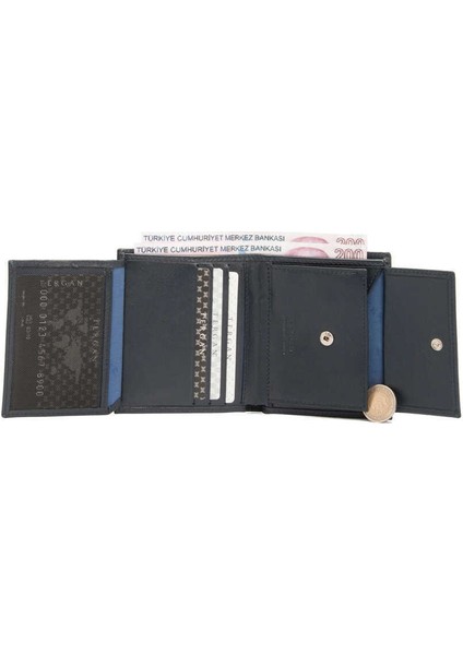 Lacivert Hakiki Deri Erkek Cüzdan - S1CE00001408-H86