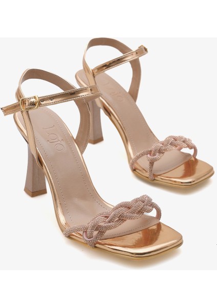 Kadın Taşlı Bantlı Günlük Topuklu Ayakkabı Rovdey fırsatları