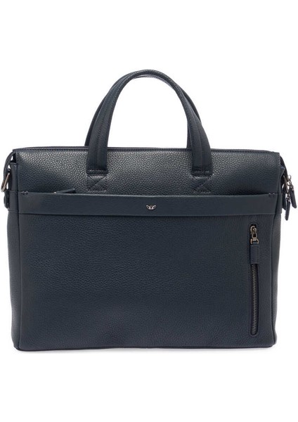 Lacivert Hakiki Deri Erkek Evrak Çantası - S1EV00021120-A38 indirimleri