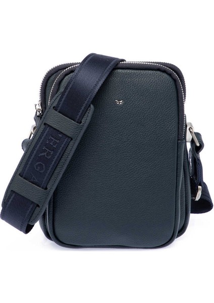 Lacivert Hakiki Deri Erkek Çapraz Askılı Çanta - S1AC00021187-X86 fiyatları