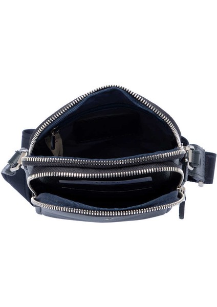 Lacivert Hakiki Deri Erkek Çapraz Askılı Çanta - S1AC00021187-X86 indirimleri