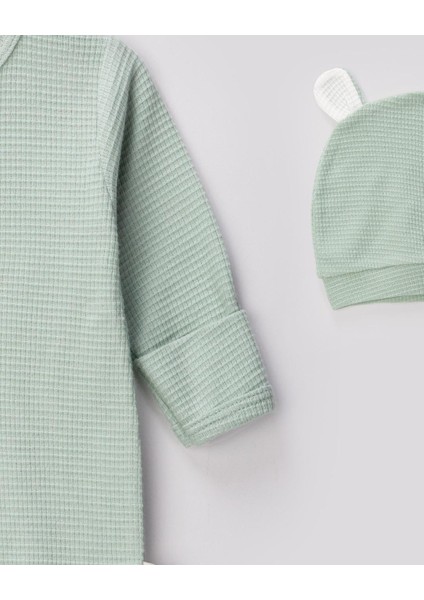 Organik Tavşanlı Tulum ve Şapka Yeşil indirimleri