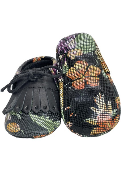 Hakiki Deri Siyah , Püsküllü Bebek Patiği fiyatları