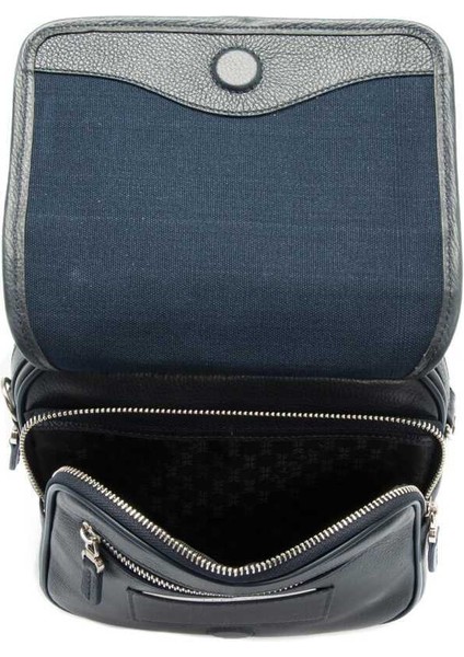 Lacivert Hakiki Deri Erkek Portföy Çantası - S1PC00002958-X86