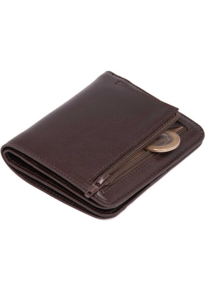 Kahve Hakiki Deri Erkek Cüzdan - S1CE00001594-B07