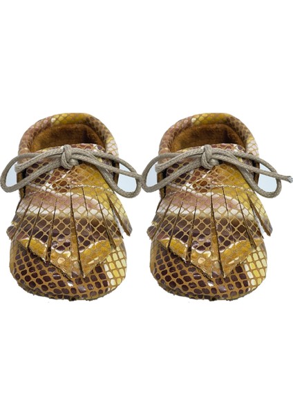 Hakiki Deri Kahverengi Bebek Patiği