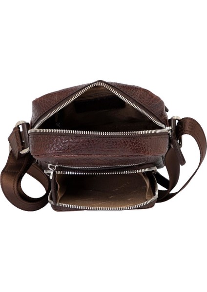 Kahve Hakiki Deri Erkek Çapraz Askılı Çanta - S1AC00021430-P7Y fiyatları