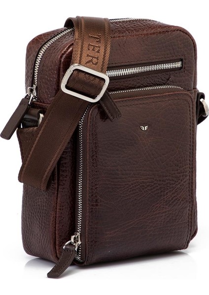 Kahve Hakiki Deri Erkek Çapraz Askılı Çanta - S1AC00021430-P7Y fırsatları
