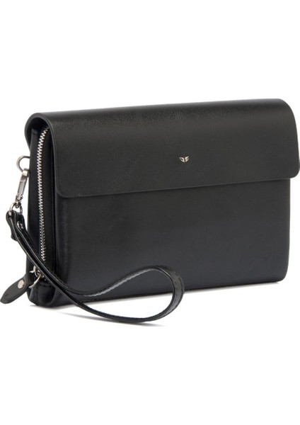 Siyah Hakiki Deri Erkek El Çantası - S1PC00021383-B06 fırsatları