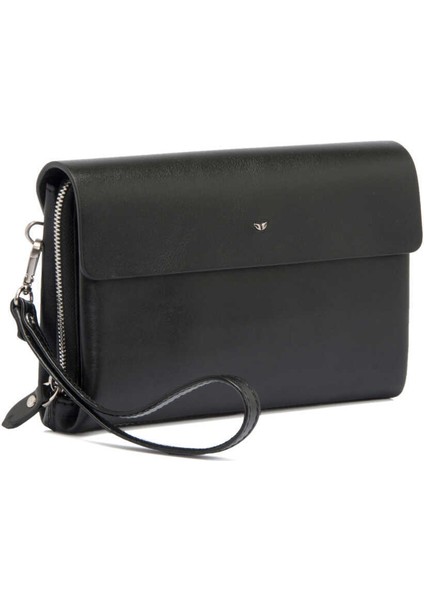 Siyah Hakiki Deri Erkek El Çantası - S1PC00021383-B06