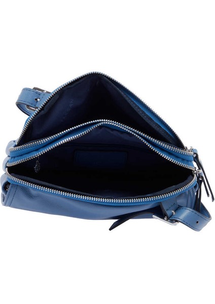 Mavi Hakiki Deri Kadın Çapraz Askılı Çanta - S23K1BC80167-I92