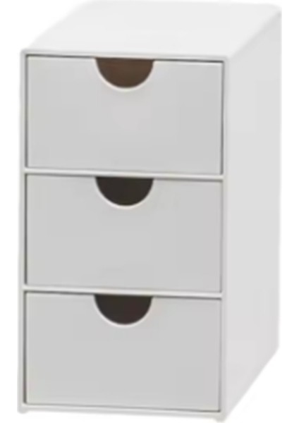 3 Çekmeceli Masa Organizatörü Çok Fonksiyonlu Toz Geçirmez Istiflenebilir Ofis Malzemeleri Organizatör (Yurt Dışından)