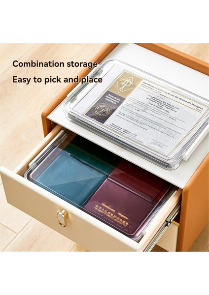 A4 Şeffaf Depolama Kutusu Taşınabilir Plastik Belge Kırtasiye Mücevher Depolama Kılıfı Okul Ev Ofis Malzemeleri Mavi (Yurt Dışından) fiyatları