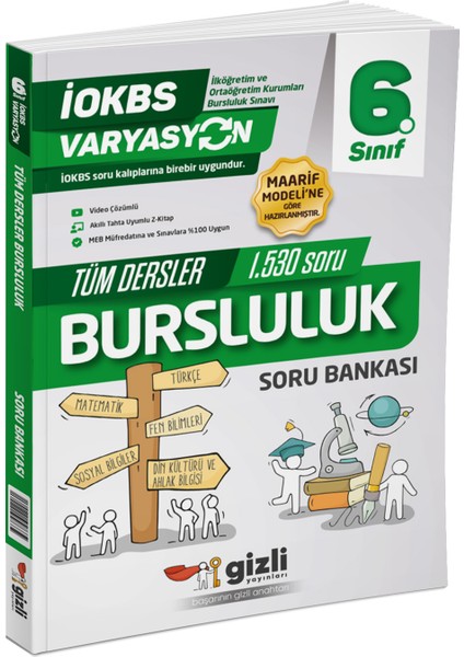 Gizli 6. Sınıf VARYASYON Tüm Dersler Bursluluk Soru Bankası Gizli