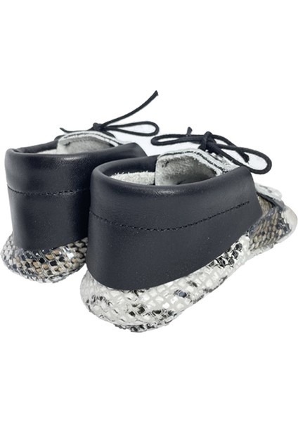 Hakiki Deri Balık Pulu Desenli Bebek Patiği modelleri