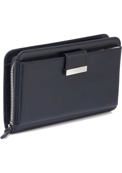 Lacivert Hakiki Deri Erkek El Çantası - S1PC00021357-H86