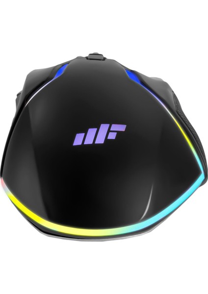 Strike 0589 Kablolu RGB Led Aydınlatmalı 3200 DPI Gaming Oyuncu Mouse Siyah