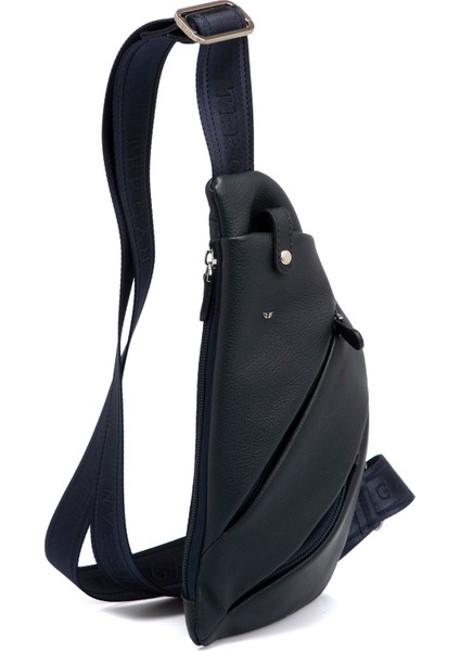 Lacivert Hakiki Deri Erkek Çapraz Askılı Çanta - S1AC00021439-X86 fiyatları