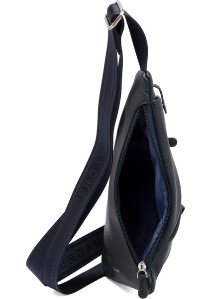 Lacivert Hakiki Deri Erkek Çapraz Askılı Çanta - S1AC00021439-X86 fırsatları
