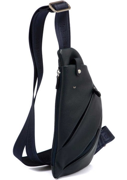 Lacivert Hakiki Deri Erkek Çapraz Askılı Çanta - S1AC00021439-X86 indirimleri