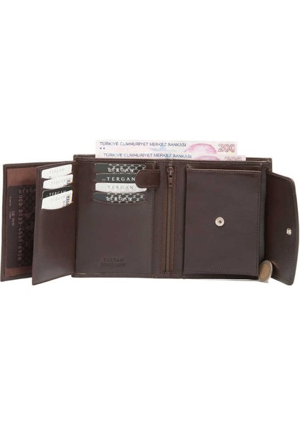 Kahve Hakiki Deri Erkek Cüzdan - S1CE00001247-B07