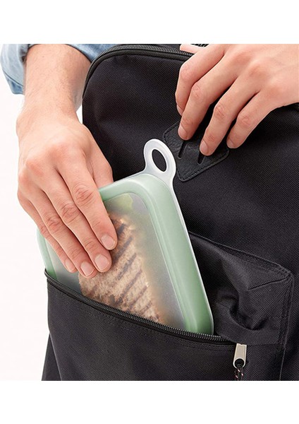 Taşınabilir Silikon Sandviç Tost Öğle Yemeği Kutusu Gıda Tutma Snack Box Öğrenci Ofis Çalışma Kutusu (Yurt Dışından) fiyatları