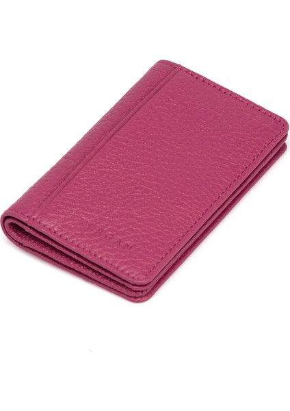 Fuşya Hakiki Deri Unisex Kredi Kartlık - S1KK00001601-C42