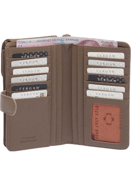 Bej Hakiki Deri Unisex Portföy Çantası - S1PC00001655-B56