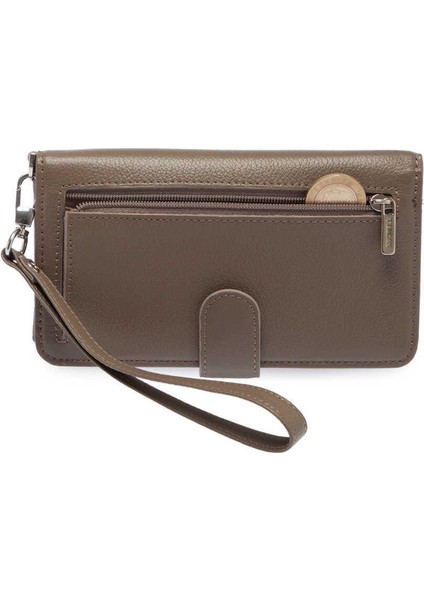 Bej Hakiki Deri Unisex Portföy Çantası - S1PC00001655-B56