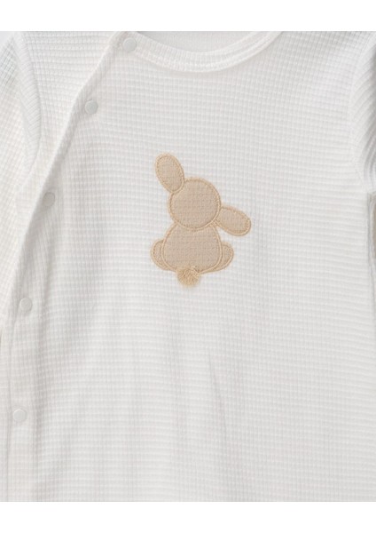 Organik Tavşanlı Tulum ve Şapka Beyaz fırsatları