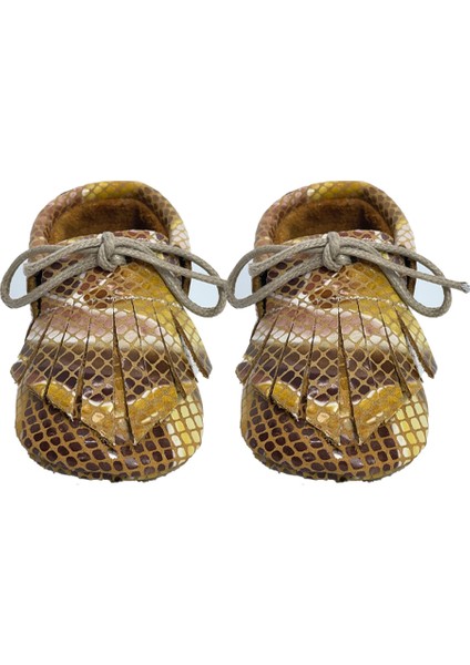 Hakiki Deri Kahverengi Bebek Patiği