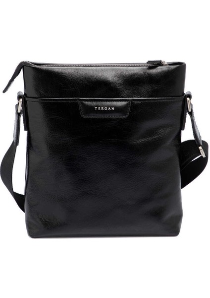 Siyah Hakiki Deri Erkek Çapraz Askılı Çanta - S1AC00021320-B06