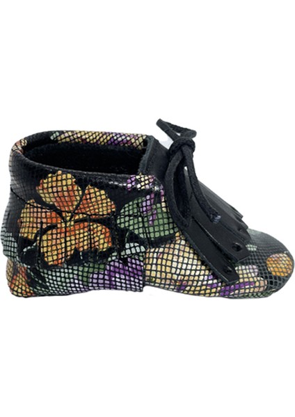 Hakiki Deri Siyah , Püsküllü Bebek Patiği fırsatları