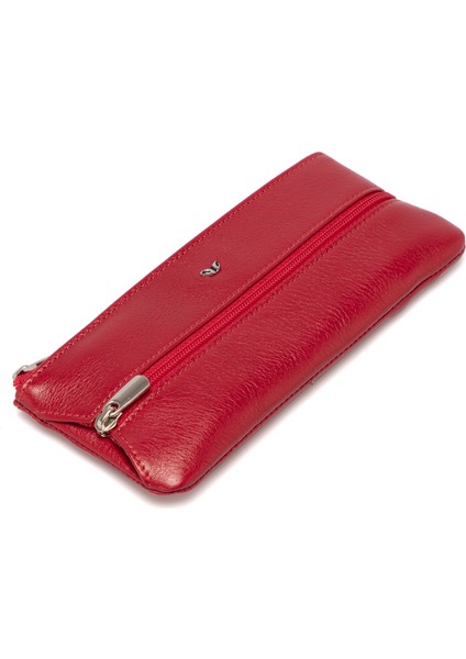 Kırmızı Hakiki Deri Unisex Anahtarlık - S1AN00000157-C71