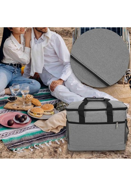 Yemek Için Serin Kutular, 33 Litre Katlanabilir Piknik Soğutucu Çantası 1 Omuz Çanta, Büyük Portatif Piknik/seyahat/ofis/ofis (Yurt Dışından) modelleri