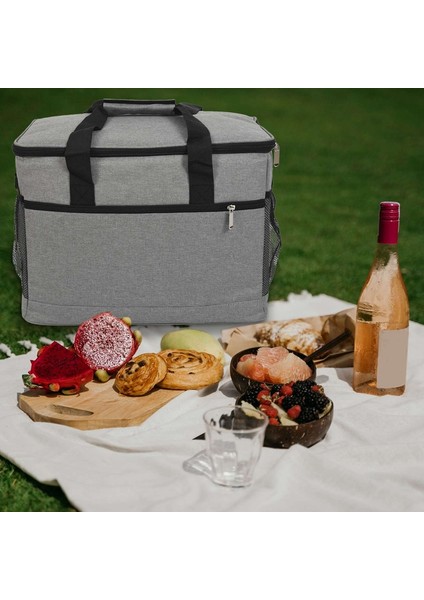 Yemek Için Serin Kutular, 33 Litre Katlanabilir Piknik Soğutucu Çantası 1 Omuz Çanta, Büyük Portatif Piknik/seyahat/ofis/ofis (Yurt Dışından) fırsatları